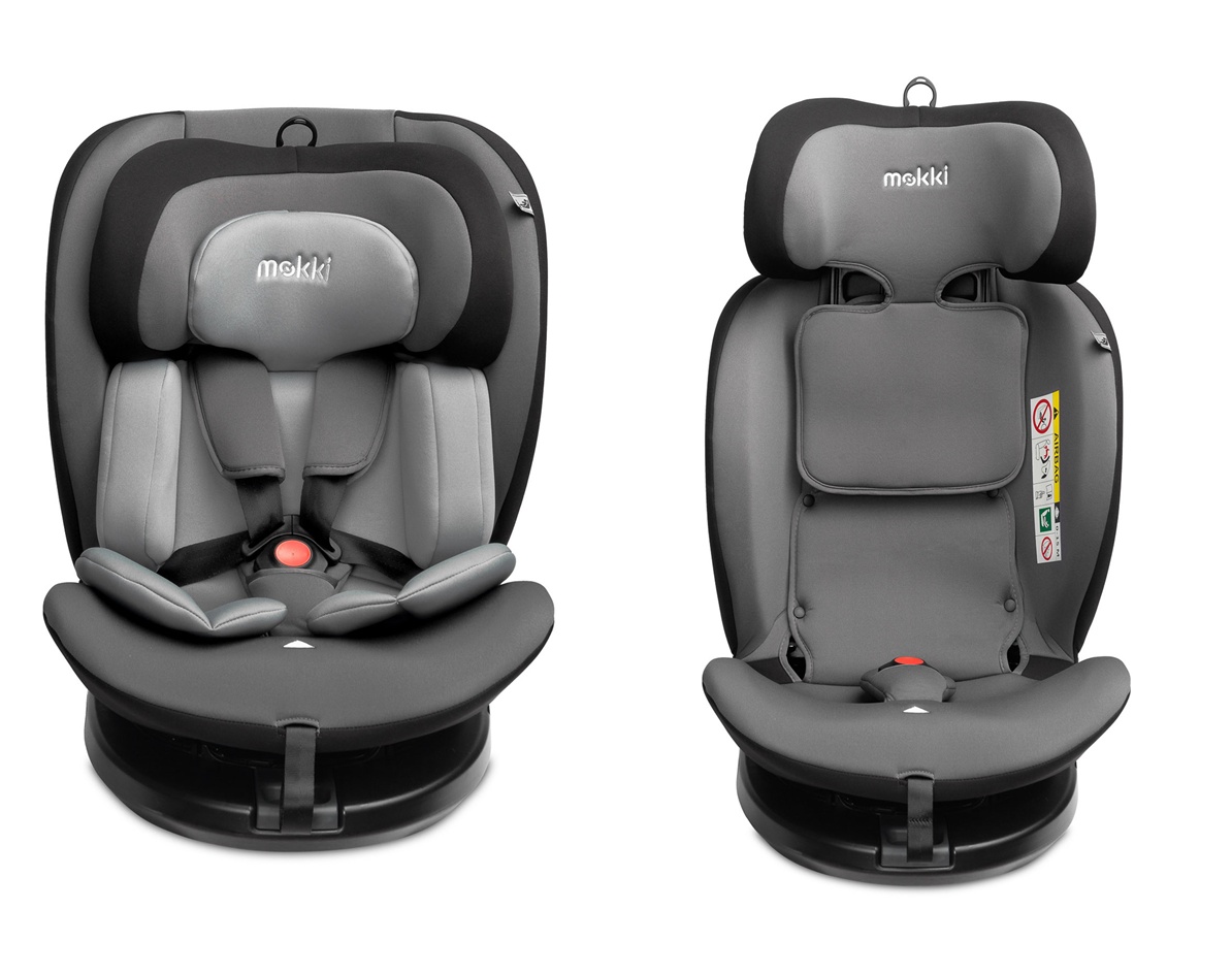 fotelik caretero mokki i-size 40-150cm do 36kg szary